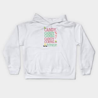 Candy Canes Christmas Movie Quote Kids Hoodie